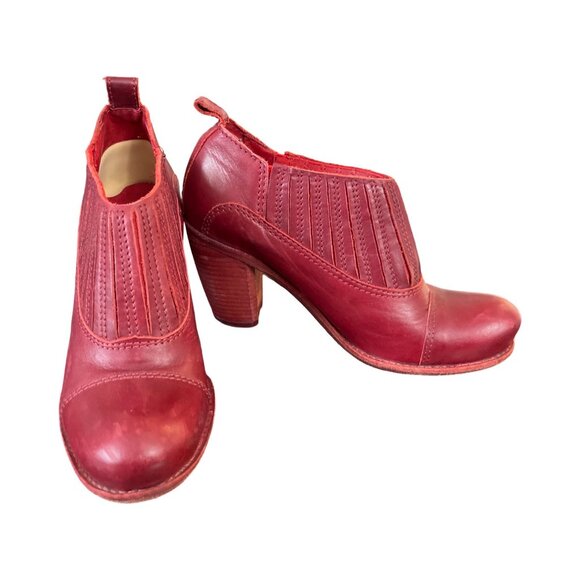 Cotelac Heels EU37, US7, UK4 Red Dress Shoes Formal Women's Made in Portugal - Picture 3 of 10